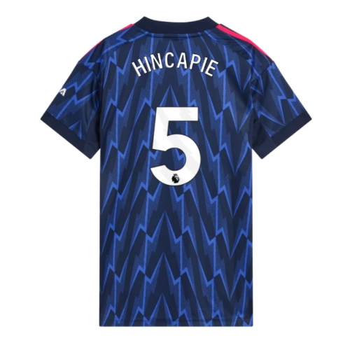 Arsenal Piero Hincapie #5 Maglia Gara Trasferta Repliche 2025-26 Donna Maniche Corte Arsenal Piero Hincapie #5 Maglia Gara Trasferta Repliche 2025-26 Donna Maniche Corte